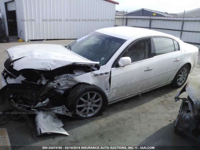 1G4HD57268U148004 - 2008 BUICK LUCERNE CXL WHITE photo 2