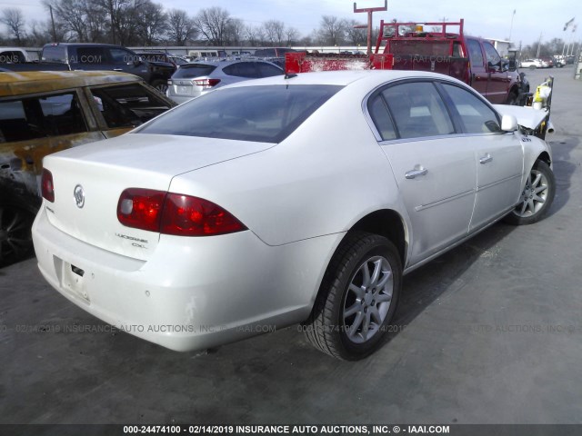 1G4HD57268U148004 - 2008 BUICK LUCERNE CXL WHITE photo 4