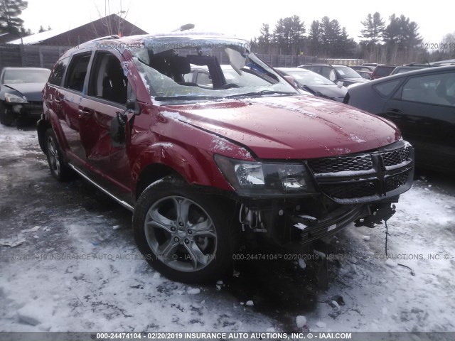 3C4PDCGB1GT139370 - 2016 DODGE JOURNEY CROSSROAD RED photo 1