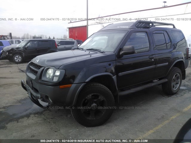 5N1MD28Y22C569201 - 2002 NISSAN XTERRA SE/SC BLACK photo 2