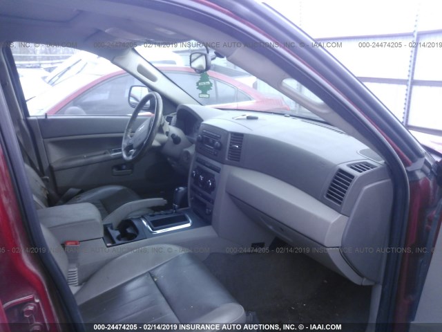 1J4HS48N85C732400 - 2005 JEEP GRAND CHEROKEE LAREDO/COLUMBIA/FREEDOM 红色 照片 5