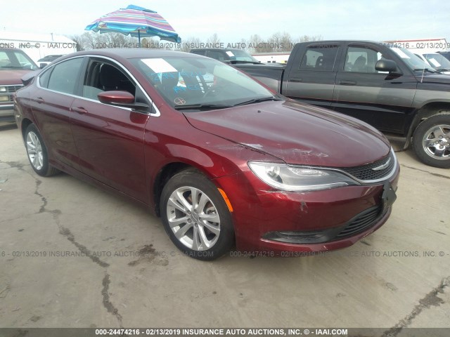 1C3CCCFB4HN510580 - 2017 CHRYSLER 200 LX MAROON photo 1