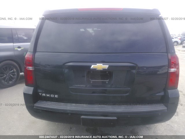 1GNSKBKCXGR153729 - 2016 CHEVROLET TAHOE K1500 LT BLACK photo 6