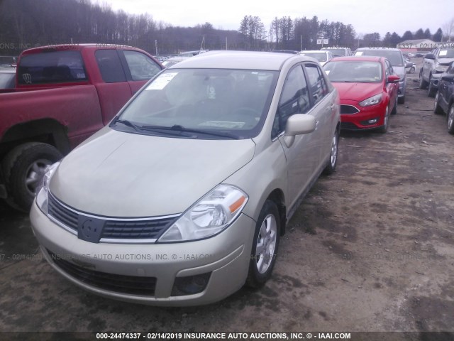 3N1BC11E88L380707 - 2008 NISSAN VERSA S/SL GREEN photo 2