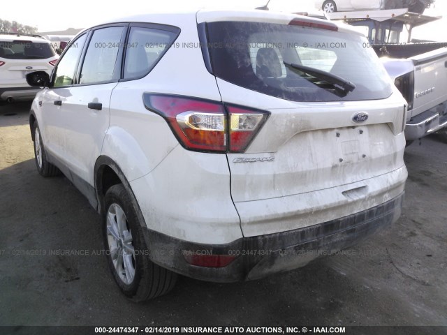 1FMCU0F79HUC79244 - 2017 FORD ESCAPE S WHITE photo 3