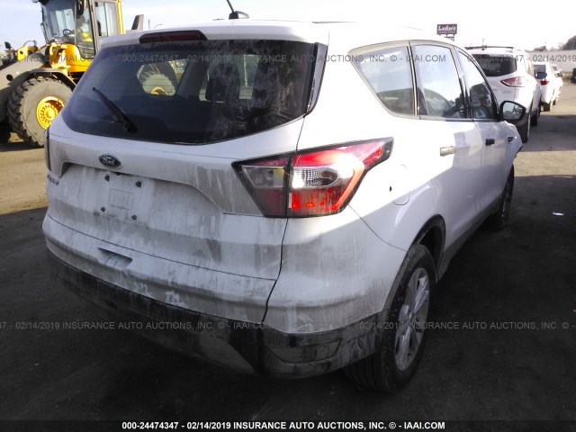 1FMCU0F79HUC79244 - 2017 FORD ESCAPE S WHITE photo 4