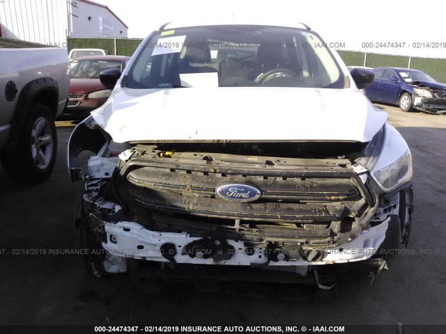 1FMCU0F79HUC79244 - 2017 FORD ESCAPE S WHITE photo 6