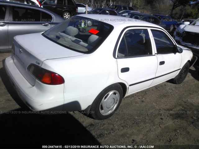 1NXBR12E4XZ278685 - 1999 TOYOTA COROLLA VE/CE/LE WHITE photo 4