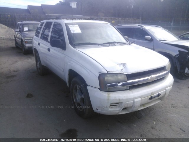 1GNDS13SX72168054 - 2007 CHEVROLET TRAILBLAZER LS/LT WHITE photo 1