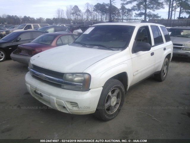 1GNDS13SX72168054 - 2007 CHEVROLET TRAILBLAZER LS/LT WHITE photo 2