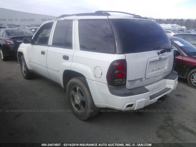 1GNDS13SX72168054 - 2007 CHEVROLET TRAILBLAZER LS/LT WHITE photo 3