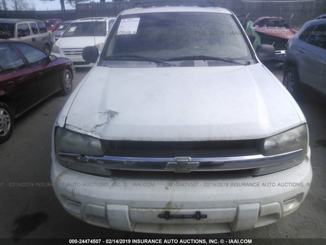 1GNDS13SX72168054 - 2007 CHEVROLET TRAILBLAZER LS/LT WHITE photo 6