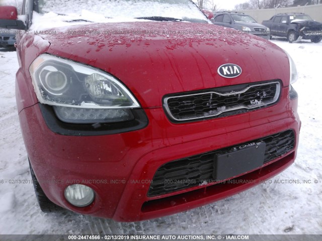 KNDJT2A61D7619620 - 2013 KIA SOUL +/!/SPORT RED photo 6