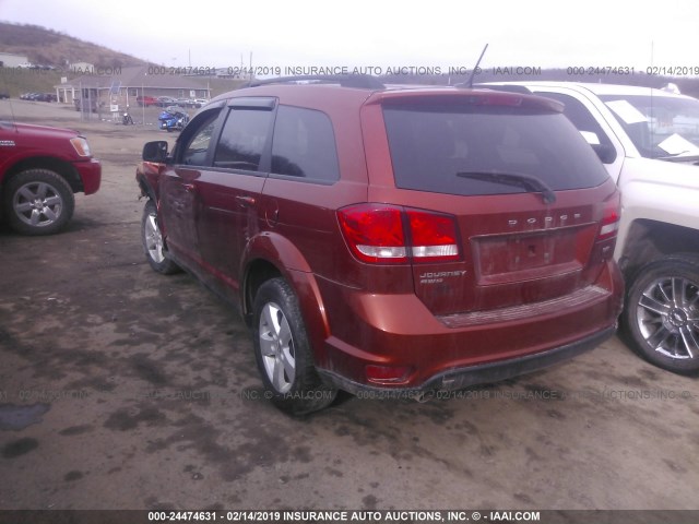 3C4PDDBG5CT240074 - 2012 DODGE JOURNEY SXT ORANGE photo 3