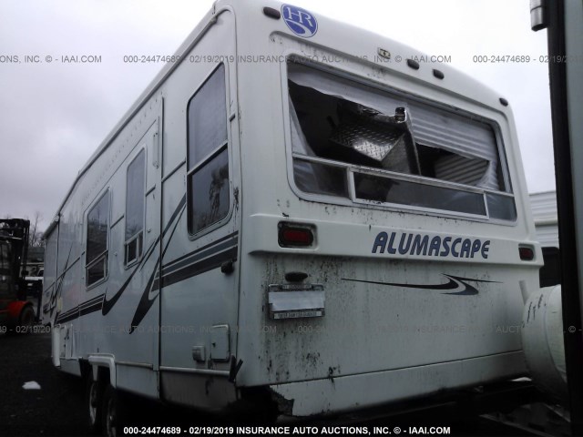 1KB331H21YE109992 - 2000 HOLIDAY RAMBLER 5TH WHEEL  WHITE photo 3