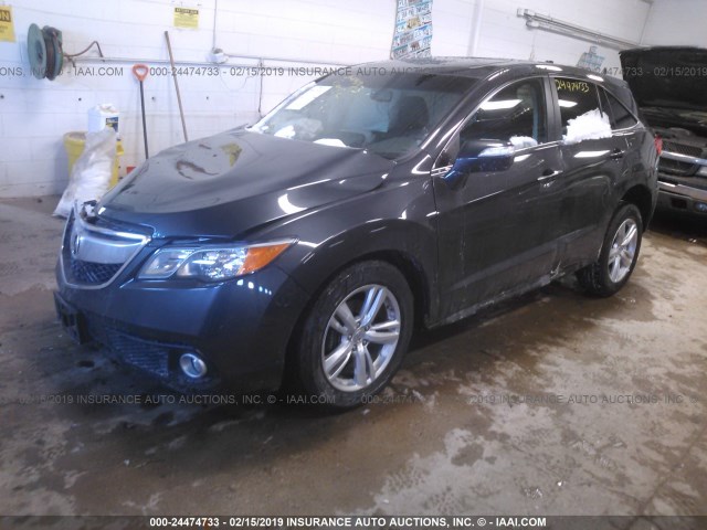 5J8TB4H50DL000861 - 2013 ACURA RDX TECHNOLOGY GRAY photo 2