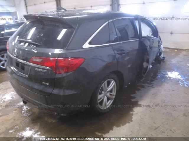 5J8TB4H50DL000861 - 2013 ACURA RDX TECHNOLOGY GRAY photo 4