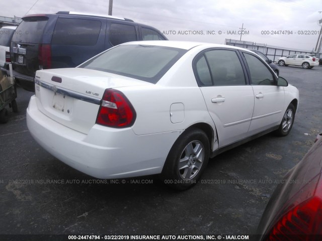 1G1ZT52894F187572 - 2004 CHEVROLET MALIBU LS WHITE photo 4