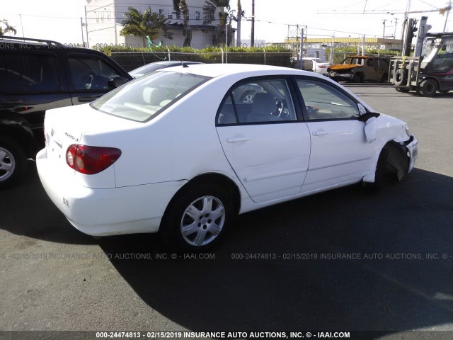 1NXBR32E48Z001208 - 2008 TOYOTA COROLLA CE/LE/S WHITE photo 4