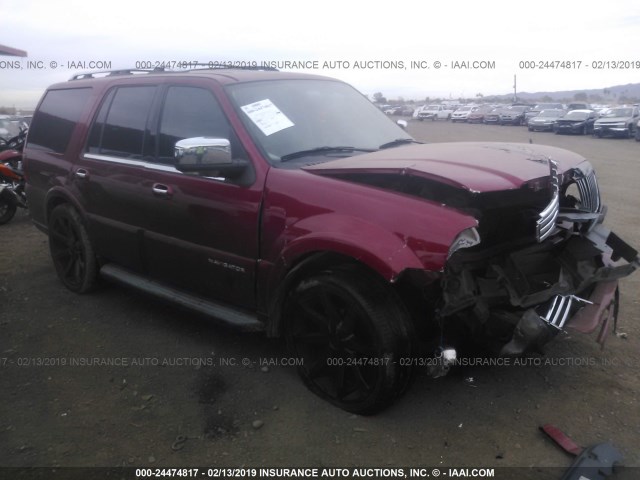 5LMFU27575LJ10876 - 2005 LINCOLN NAVIGATOR Bordeaux photo 1