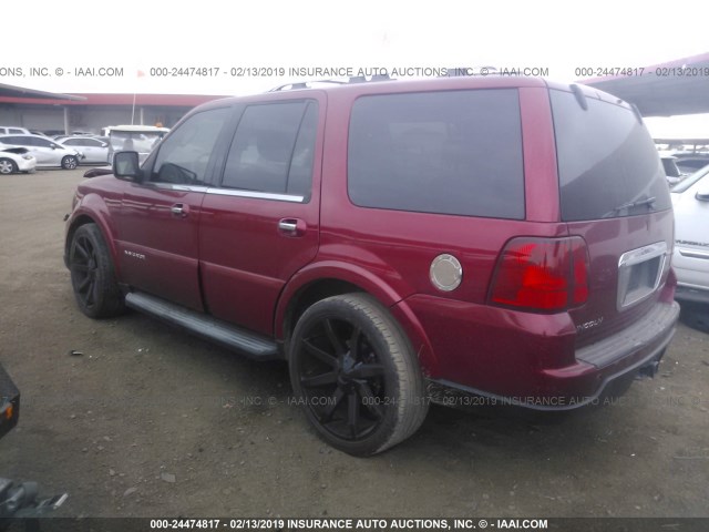 5LMFU27575LJ10876 - 2005 LINCOLN NAVIGATOR Bordeaux photo 3