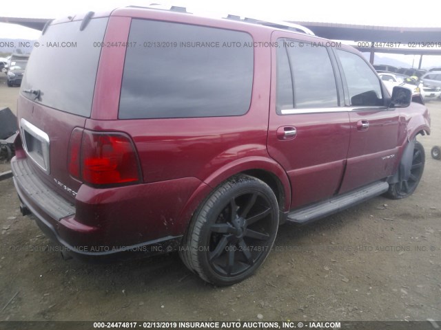 5LMFU27575LJ10876 - 2005 LINCOLN NAVIGATOR Bordeaux photo 4