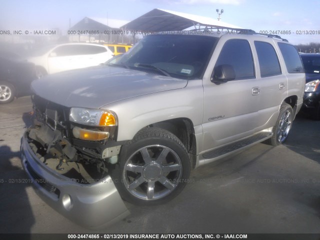 1GKEK63U76J155735 - 2006 GMC YUKON SILVER photo 2