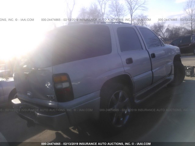 1GKEK63U76J155735 - 2006 GMC YUKON SILVER photo 4