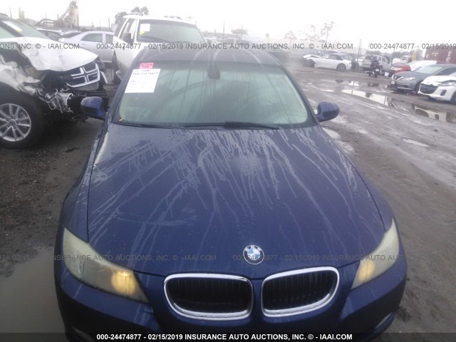 WBAPH5C54BA442656 - 2011 BMW 328 I SULEV BLUE photo 6