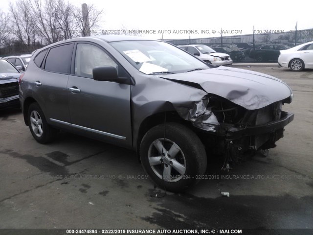 JN8AS5MVXCW703712 - 2012 NISSAN ROGUE S/SV GRAY photo 1