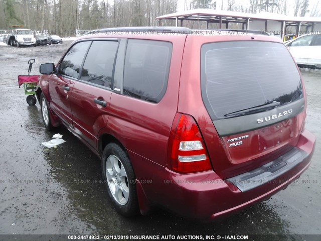 JF1SG65634H712729 - 2004 SUBARU FORESTER 2.5XS წითელი ფოტო 3