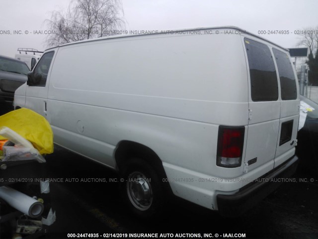 1FTRE1425YHB91437 - 2000 FORD ECONOLINE E150 VAN WHITE photo 3