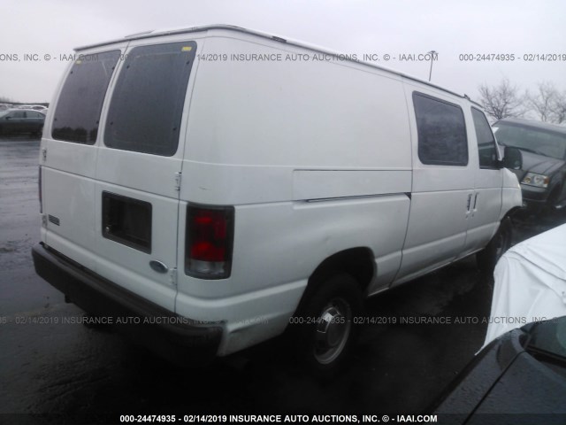 1FTRE1425YHB91437 - 2000 FORD ECONOLINE E150 VAN WHITE photo 4