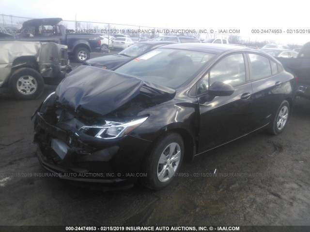 1G1BC5SM6H7167469 - 2017 CHEVROLET CRUZE LS BLACK photo 2