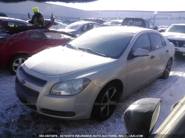 1G1ZC5EUXCF174319 - 2012 CHEVROLET MALIBU 1LT 金色 照片 2