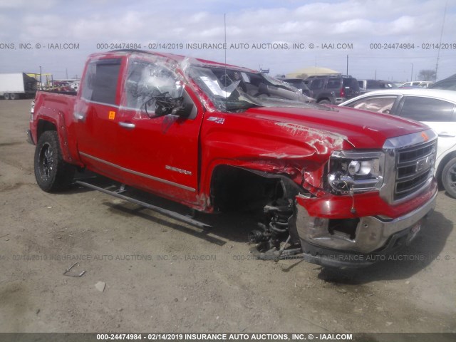 3GTU2VEC9FG312298 - 2015 GMC SIERRA K1500 SLT RED photo 1