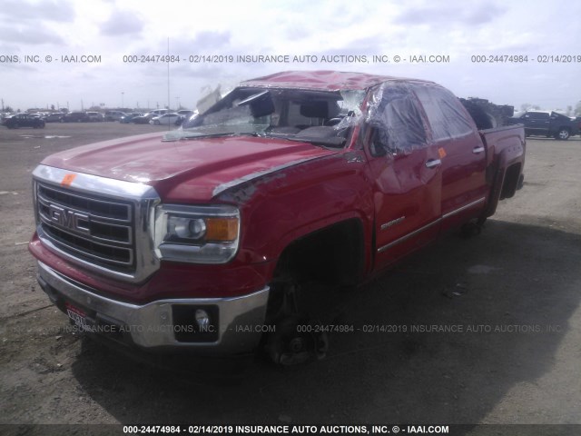 3GTU2VEC9FG312298 - 2015 GMC SIERRA K1500 SLT RED photo 2