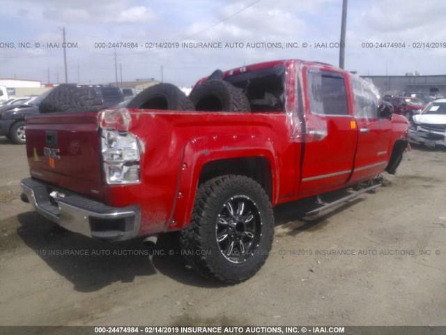 3GTU2VEC9FG312298 - 2015 GMC SIERRA K1500 SLT RED photo 4