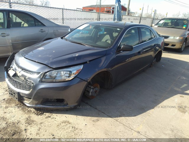 1G11B5SLXFF310013 - 2015 CHEVROLET MALIBU LS BLUE photo 2