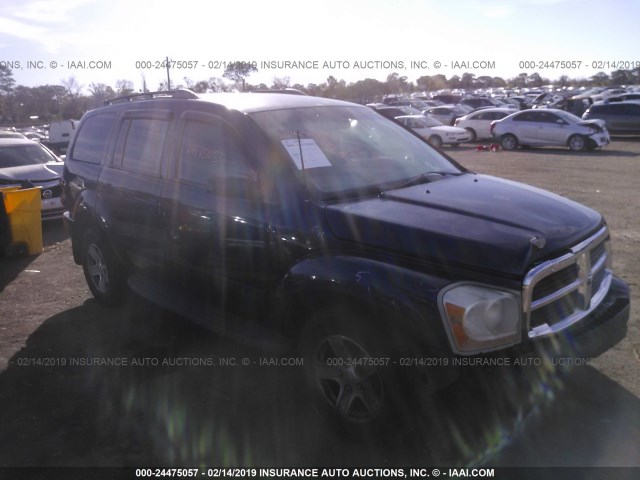 1D4HB48D14F213203 - 2004 DODGE DURANGO SLT BLUE photo 1