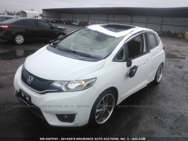 JHMGK5H70GS002237 - 2016 HONDA FIT EX/EXL WHITE photo 2