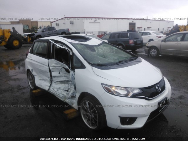 JHMGK5H70GS002237 - 2016 HONDA FIT EX/EXL WHITE photo 6