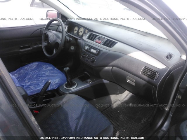 JA3AJ86E73U062218 - 2003 MITSUBISHI LANCER OZ RALLY GRAY photo 5