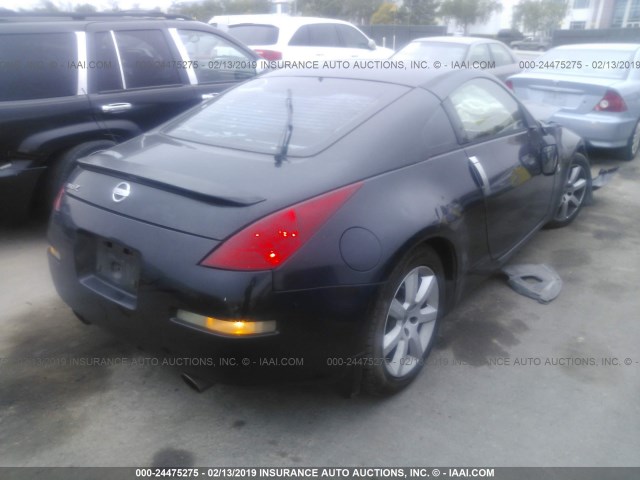 JN1AZ34D33T118347 - 2003 NISSAN 350Z COUPE BLACK photo 4