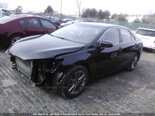 4T1BF1FK2GU264812 - 2016 TOYOTA CAMRY LE/XLE/SE/XSE შავი ფოტო 2