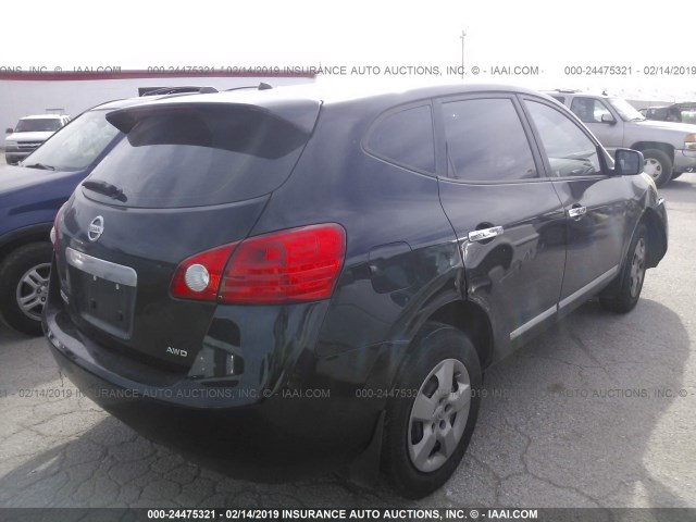 JN8AS5MV8CW715101 - 2012 NISSAN ROGUE S/SV BLACK photo 4