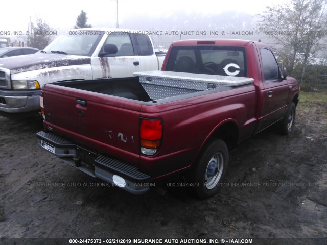 4F4YR12C9XTM41504 - 1999 MAZDA B2500 RED photo 4