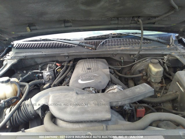 1GKEK13T01R154981 - 2001 GMC YUKON BLACK photo 10