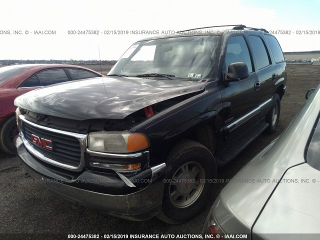 1GKEK13T01R154981 - 2001 GMC YUKON BLACK photo 2