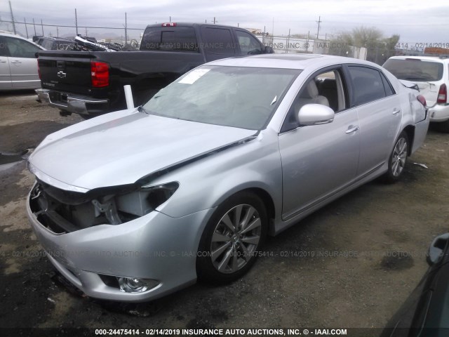 4T1BK3DBXBU424678 - 2011 TOYOTA AVALON LIMITED SILVER photo 2